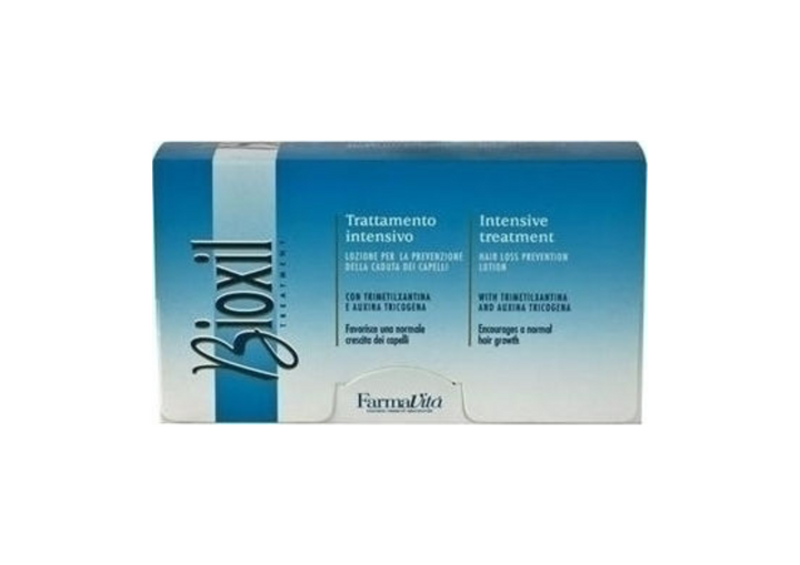 Bioxil ampoules for treating hair loss, 8 ml x 12
